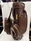 Honma Beres Luxury Brown Croc Embossed Gold Trim 5 Way Golf Bag W/ Rain Hoodie Pre-owned. Price: $399.00.