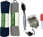 Golf Towel And Brush Microfiber Cleaning Kit 5 Packs Set Waffle Pattern Cleaner New. Price: $17.98.
