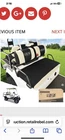 10LOL Golf Cart Back Bench Seat Cover Black Tan Yamaha G8 G21 Club New. Price: $39.99.