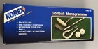Korex Golf Ball Monogrammer Press Kit - Initals Stamper Set D3.2 Used. Price: $20.00.