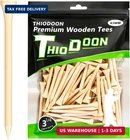 Thiodoon Tees Professional Natural Wood Pack 100, Golfing New. Price: $14.60.