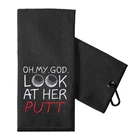 Touner Oh My God Look At Her Embroidered Golf Towels, Funny Pink G... New. Price: $23.84.