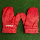 Ping Cart Mittens Fleece Lined Red Cold Winter Weather Hand Warmers Pair Pre-owned. Price: $24.95.