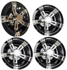 Bestaccess Golf Cart 10 Wheel Covers Hub Caps W/chrome Spokes For Ezgo Cub New. Price: $106.38.