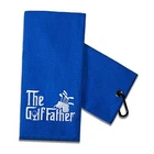 Touner Father Golfing Towel With Clip Embroidered Funny BLUE088 New. Price: $21.99.