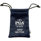 Pga Golf Leather Valuables Pouch Bag Iowa Section Blue Lined Drawstring New. Price: $44.95.