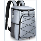 Seehonor New Insulated Cooler Backpack 25L Leakproof Padded Bag Gray Can Open. Price: $28.00.