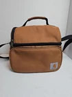 Carhartt Deluxe Dual Compartment Insulated Lunch Cooler Bag, Brown Used. Price: $17.75.