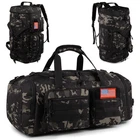 Tactical Gym Bag For Men 50L Large 3 In 1 Sports Duffle With Shoes Co New. Price: $64.69.
