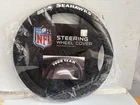 Seattle Seahawks Steering Wheel Cover Black Nfl Football One Size Fremont Die New. Price: $18.99.