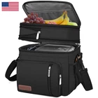 Miycoo Lunch Bag For Women Double Deck Leakproof Insulated Soft Large New. Price: $34.57.