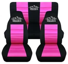 Front+rear Car Seat Covers Black-hot Pink W/ Adventure Fits Wrangler Lj 03-06 New. Price: $152.99.