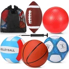 5 Set Sport Balls, Assorted Official Size Athletic Include Basketbal... New. Price: $66.01.
