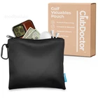 Golf Valuables Pouch Premium Zippered Accessories Black New. Price: $31.13.