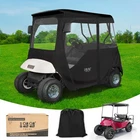 10L0L 600D Golf Cart Enclosure 2 Passenger Rain Cover 4 Sided For Ezgo Black New. Price: $175.56.