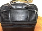 Xxio Boston Bag With Shoe Case Black Faux Crocodile Skin Excellent Pre-owned. Price: $85.00.