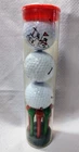 Christmas Balls Gift Set*sleeve W/3 & Tees*golfing Santa Snowman* New. Price: $12.00.