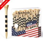 Saplize 150PCS Bamboo Golf Tees, Stable And Reliable 3-1/4" Natural, New. Price: $23.99.