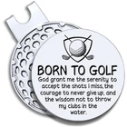 Geygie Born To Golf Ball Marker With Magnetic 1.18X.02 Inch, SILVER029 New. Price: $22.98.