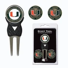 Team Golf Ncaa Miami Hurricanes Divot Tool With 3 Ball Markers Set New. Price: $11.99.