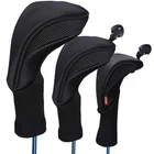 Longchao Golf Club Head Cover For Driver Fairway 3 Pcs Woods Black New. Price: $35.99.