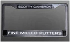 Scotty Cameron Gallery Fine Milled Putters License Plate Frame Black - Sealed New. Price: $77.50.