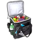 Koolatron 26 Qt Iceless Cooler Bag 12V Thermoelectric Black Open. Price: $149.99.