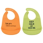 Hudson Baby Infant Silicone Bibs 2PK, Hangry, Size New. Price: $16.99.