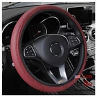 Leather Steering Wheel Cover,anti Slip Car For Burgundy New. Price: $15.65.