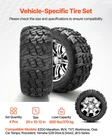 12" Golf Cart Wheels & Tires 20X10-12 Black Alloy Rims 4 Lug Set Of New. Price: $697.99.