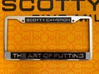 Scotty Cameron Gallery Art Of Putting License Plate Frame Black Silver Metal New. Price: $125.00.