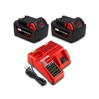 2 Pack 6.5AH 18V 48-11-1850 Battery And Charger Combo Kit Replacement For Mil... New. Price: $108.02.