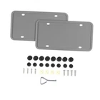 Hzel Car License Plate Frame, 2PCS Silicone Rustproof Front Back Tag Guard Gray New. Price: $22.83.