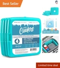 Set Of 4 Slim Reusable Ice Packs Long-lasting Chill For Lunch Bags & Coolers New. Price: $21.99.