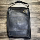 Links & Kings Heritage Shoe Bag Black Vacquetta Leather Golf Travel Tote 70757 Used. Price: $129.99.