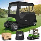 10L0L 2 Passenger Golf Cart Enclosure For Ezgo Txt & Rxv, 600D Black New. Price: $178.52.