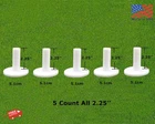 Finger Trn Golf Rubber Tees 1.5" 2.25" 2.75" 3.13" Same Mixed Sizes/colors New. Price: $16.99.