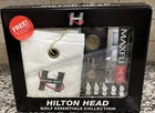 New Hilton Head Golf Essentials Collection Set Towel, 3 Balls, Tees, Divot Tool. Price: $29.95.
