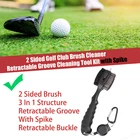 2 Sided Golf Club Brush Cleaner With Spike Retractable Groove Cleaning Tool Kit New. Price: $9.99.