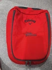 Callaway Delux Golf Shoe Carrier Embroidered Logo Zipper Handle Mesh Vent Used. Price: $17.99.