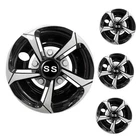 Golf Cart Hubcaps Wheel Covers For Ezgo Club Yamaha Black And Silver New. Price: $75.54.
