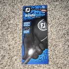Footjoy Raingrip Men's Large Golf Gloves Pair Black Synthetic New. Price: $17.00.