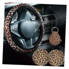 4PCS Cheetah Print Car Accessories Set, Universal 14-15 Inch Steering Leopard New. Price: $18.56.