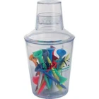 Martini Tees- Shaker With 24 Original 3 1/4" Golf New. Price: $26.75.