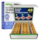 Wago 221 Series 48PC 10 Awg Compact Splicing Wire Connectors Includes (25X New. Price: $87.80.