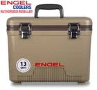 Engel 13QT Leak-proof, Air Tight, Hard Sided Cooler / Lunchbox Tan New. Price: $79.99.