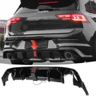 Fit For Vw Golf Gti MK8 Rear Bumper Diffuser W/ Light Led Gloss Black 2022-2025 New. Price: $124.79.