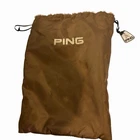 Vintage Ping Brown Drawstring Golf Accessory Shoe Bag Pre-owned. Price: $42.99.
