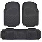 Weatherplus Rubber Floor Mats 2 Liners + Cargo Trunk - Heavy Duty Gear Black New. Price: $125.99.