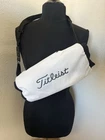 Titleist Stadry Golf Hand Warmer White/black Polyester Zipper Shoulder Strap Used. Price: $30.00.